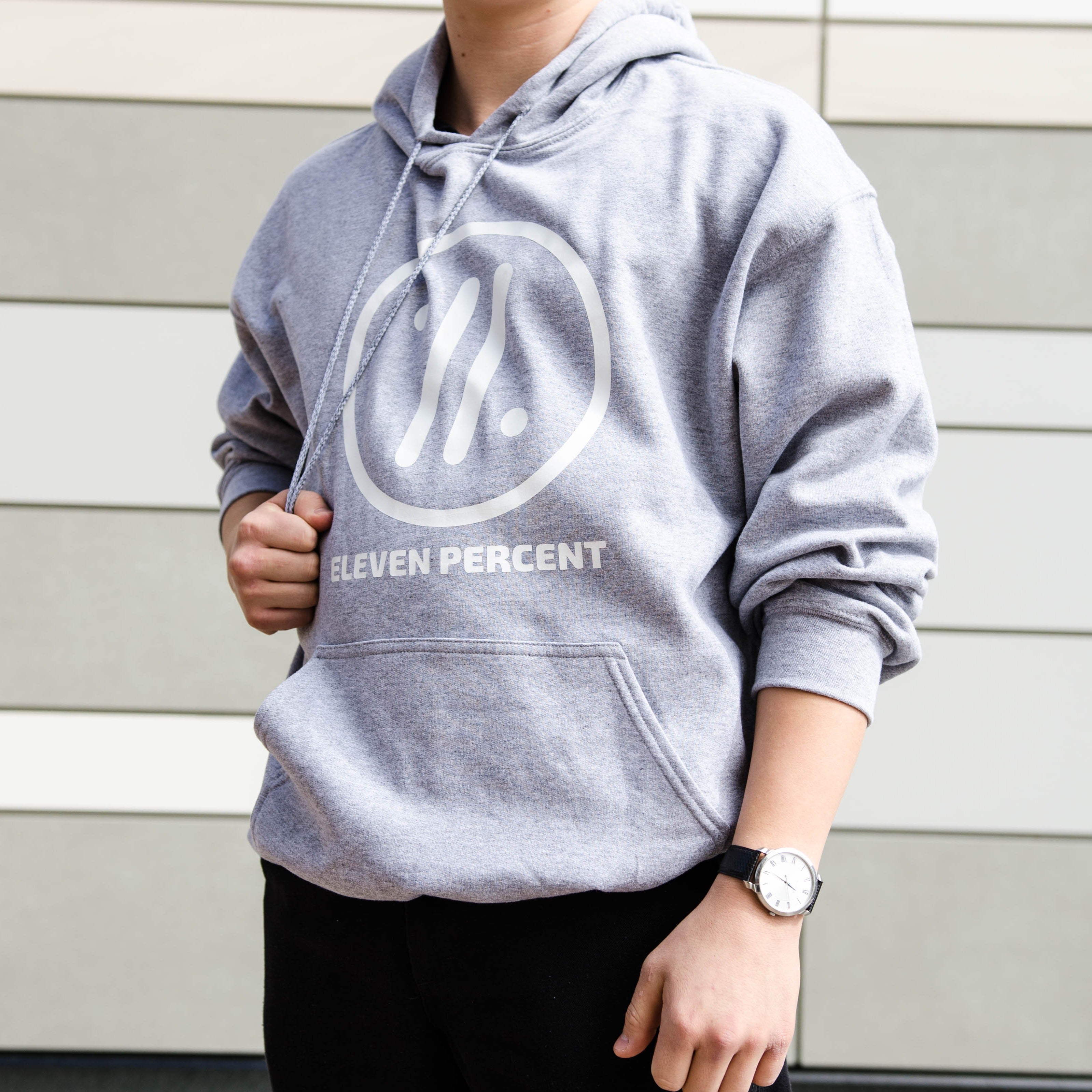 11% Original Grey Hoodie Relax Fit