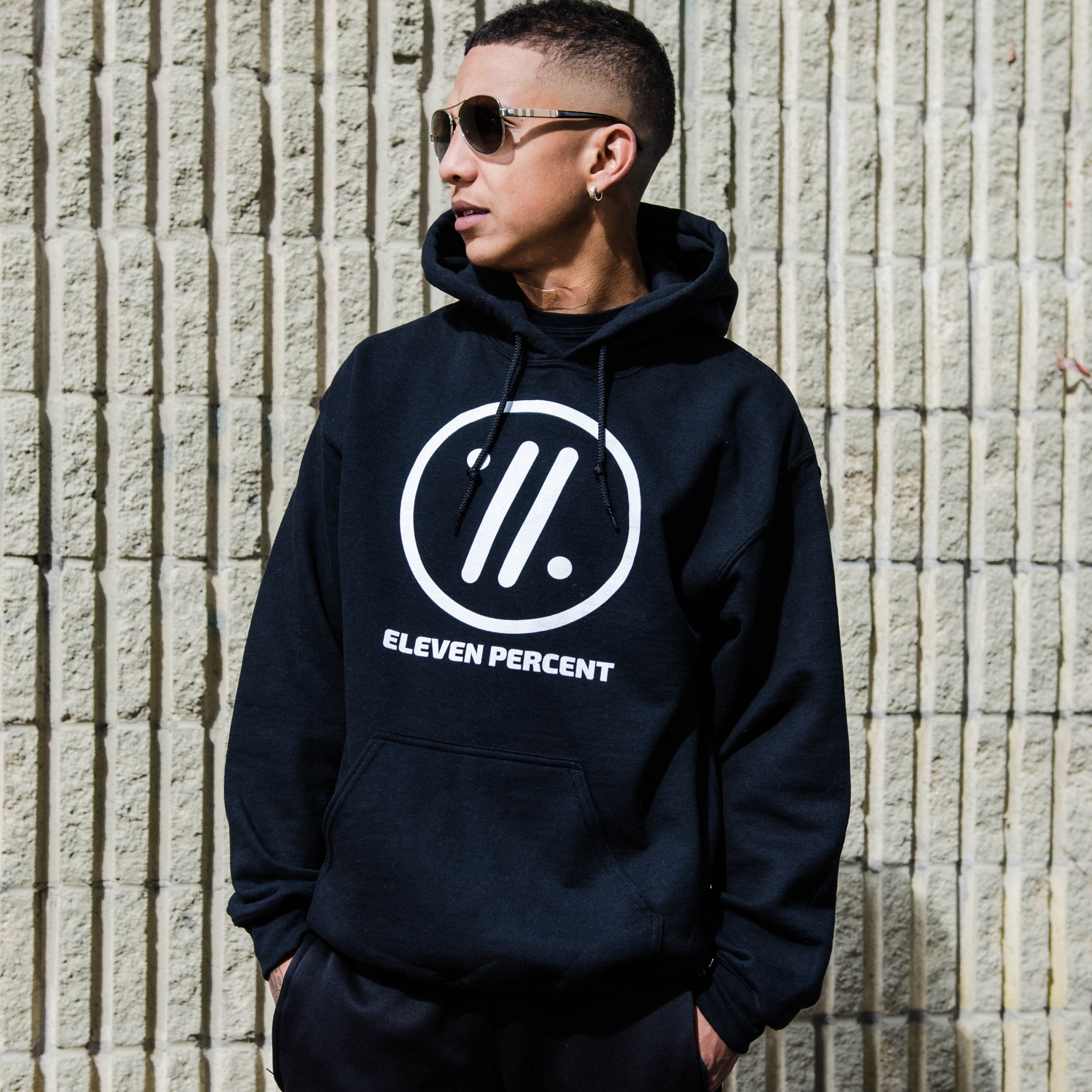 11% Original Black Hoodie Relax Fit