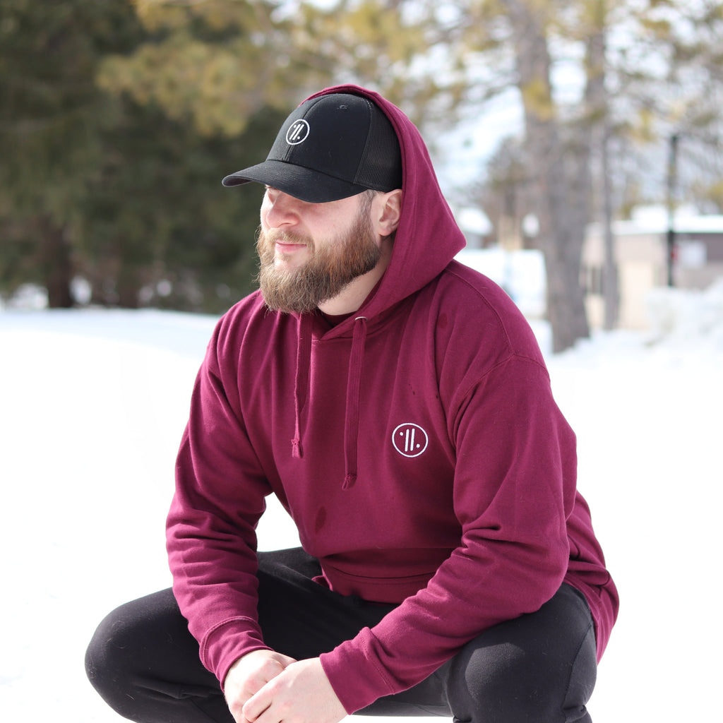 11% Maroon Hoodie Regular Fit